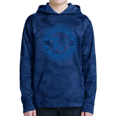 Sport-Tek Youth Sport-Wick CamoHex Fleece Hooded Pullover Thumbnail