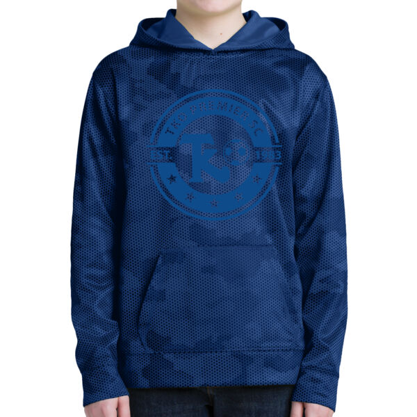 Sport-Tek Youth Sport-Wick CamoHex Fleece Hooded Pullover Thumbnail