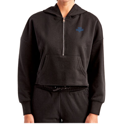Women's Half-Zip Hooded Sweatshirt Thumbnail