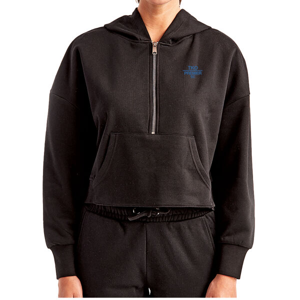 Women's Half-Zip Hooded Sweatshirt Thumbnail