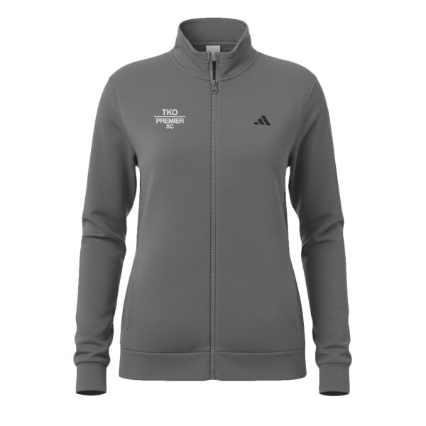 Adidas Women's Game & Go Fleece Full-Zip Hooded Sweatshirt Thumbnail
