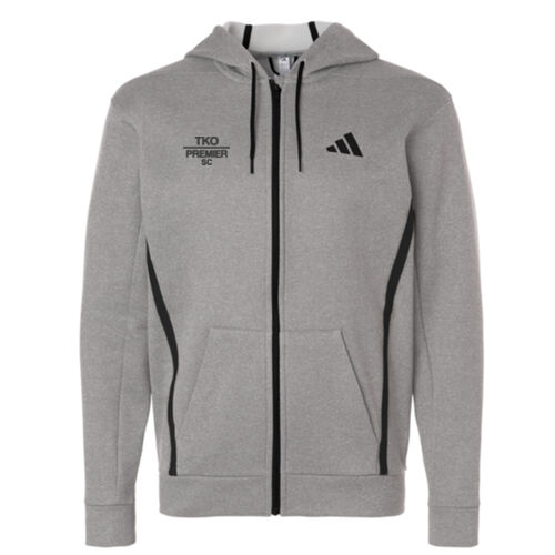 Adidas Men's Game & Go Fleece Full-Zip Hooded Sweatshirt Thumbnail