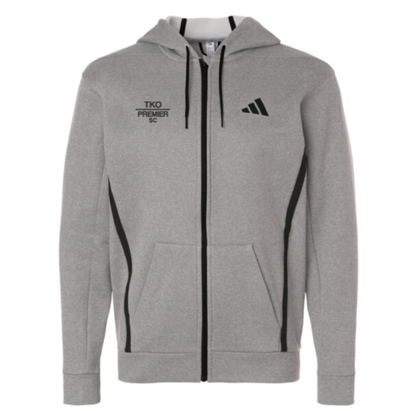 Adidas Men's Game & Go Fleece Full-Zip Hooded Sweatshirt Thumbnail