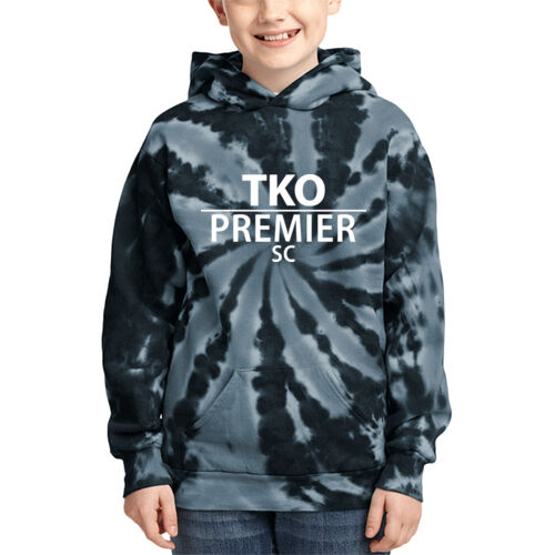 Youth Tie Dye Pullover Hooded Sweatshirt Thumbnail